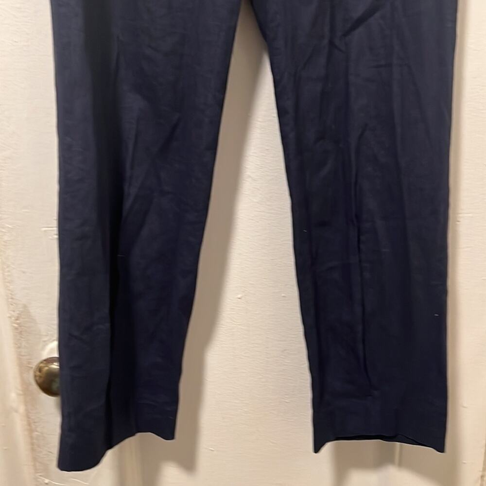 Open Edit Navy Blue Linen Blend Pants NWOT Size XS - Picture 7 of 16